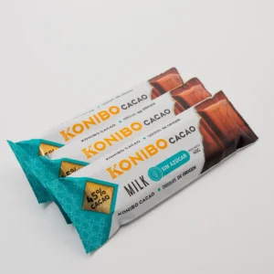 TRI PACK CHOCOLATE KONIBO CON LECHE 45% CACAO SIN AZUCAR x 120 GR