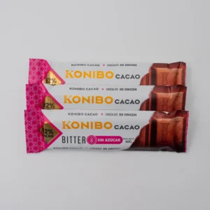 TRI PACK CHOCOLATE KONIBO BITTER 62% CACAO SIN AZUCAR x 120 GR