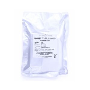 CHOCOLATE 72% CACAO S/A TABLETAS X 1KG