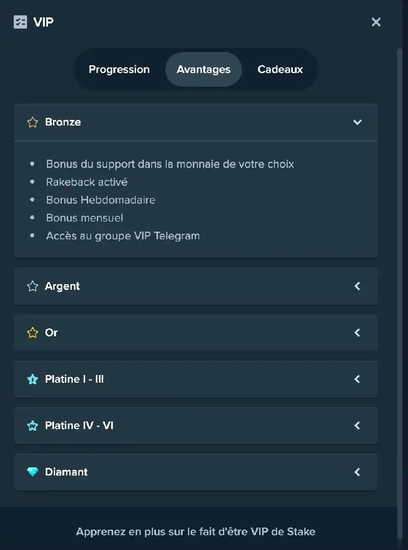 Stake casino en ligne à France